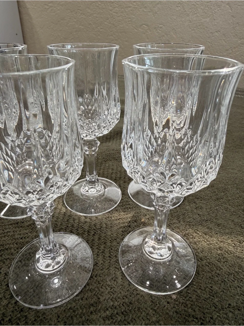 Cristal d’Arques Longchamp Apertif Crystal- Cordial Glasses - Set of 5